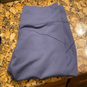 Lululemon In Movement Blue/Gray Leggings, Sz 8